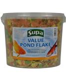 Supa Value Pond Flake Fish Food 3 Litre Bucket | Premium Quality Koi & Pond Fish Food | Provides A Balanced Diet Fish 1 count (Pack of 1) - Buy Online on SooperMarket.com