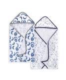 Burt's Bees Baby - Hooded Towels, Absorbent Knit Terry, Super Soft Single Ply, 100% Organic Cotton (Hello Moon!, 2-Pack) - Buy Online on SooperMarket.com