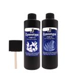 Jacquard Cyanotype - for Photographic Blueprints on Paper and Fabric - 2 Component Sensitizer Set - Bundled with Moshify Sponge Brush for Application - Buy Online on SooperMarket.com