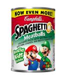 SpaghettiOs Super Mario Bros Canned Pasta with Meatballs 15.6 OZ (Pack of 12) - Fun Snack for Kids and Adults - Buy Online on SooperMarket.com
