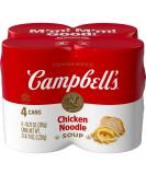 Campbell's Condensed Soup, Chicken Noodle, 4-pack, 43 oz Chicken Noodle 10.75 Ounce (4 Count) - Buy Online on SooperMarket.com