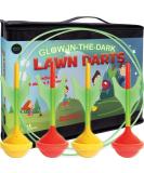 Island Genius Glow in The Dark Lawn Darts Game - Fun Outdoor Yard Game for Kids, Teens, and Adults | Perfect for Backyard, Beach, and Tailgate Parties - Buy Online on SooperMarket.com