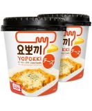 Yopokki Cheese Tteokbokki Cup I Korean Topokki Instant Retort Rice Cake (Cup of 2 Cheese Flavored Sauce) Korean Snack - Buy Online on SooperMarket.com