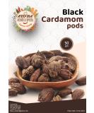Black Cardamom Pods | Black Elaichi | 50gm | Authentic | All Natural | Vegan | Gluten Friendly | Non-GMO | Smokey | Tsaoko | Cao Guo | Bach Dan Khau | Badi - Buy Online on SooperMarket.com