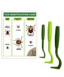 TickCheck Tick Remover Value 3 Pack - Tick Remover Tools + Tick Identification Card - for Humans, Dogs & Cats 1 Set - Buy Online on SooperMarket.com