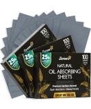 Natural Blotting Paper for Oily Skin with Bamboo Charcoal - 25% Larger - 3pk/300 Oil Blotting Sheets for Face - Makeup Friendly - Easy To Grab One 1 Count (Pack of 3) Bamboo Charcoal - Buy Online on SooperMarket.com