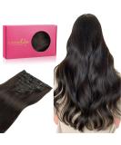 If in Extensions Eechthaar 55cm 22 inches 120g 7PCs dark brown hair extensions clip in real hair remy clip in hair extension natural echo hair extensions 55cm-12m20g #2 dark brown - Buy Online on SooperMarket.com
