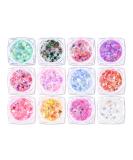 Ownest 12 Colors Holographic Chunky Glitter Gel Set - Christmas Party Makeup for Face, Body, Eyes, Lips, Hair, and Nails - Festive Chunky Glitter Eyeshadow - Mixable Formula, No Glue Needed - Buy Online on SooperMarket.com