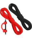 2 Pieces Archery D Loop Rope Set - 10 Feet, Bowstring Serving Thread, Release Material - Black and Red - Buy Online on SooperMarket.com