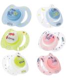 Glow in the Dark Silicone Bow Tie Baby Pacifiers - BPA Free Oval 2 Pack - Buy Online on SooperMarket.com