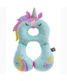 BenBat Kids Travel Neck Pillow - Comfortable Headrest & Sleep Support for Toddlers 1-4 Years - Perfect for Car Flights & Road Trips - Blue Unicorn - Buy Online on SooperMarket.com
