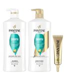 Pantene Shampoo, Conditioner and Hair Treatment Set, Smooth and Sleek for Frizz Control, Safe for Color-Treated Hair - Buy Online on SooperMarket.com