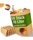 Kuhnhammer Organic Waste Bag 10L | 50 Stk Plastic-Free Tearproof Eco-Friendly Organic Garbage Bags - Buy Online on SooperMarket.com