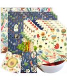 Organic Beeswax Wrap 9-Pack for Eco-Friendly Food Storage - Forest Animals Design - Buy Online on SooperMarket.com