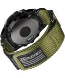 Compatible With Garmin Watch Band, Super Rugged Nylon Sports Strap With Woven Loop Design, For fnix/Forerunner/Vivoactive/Approach/MARQ/quatix/D2 Series Tough Replacement Band For Men Green 26MM / Middle (7.2'' to 8.2'') - Buy Online on SooperMarket.com