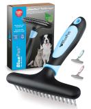 Bluepet gloss dance fur -tubular de -tunnel for long hair dogs and cats - high -quality dog bars with two rows pins - solves knots & matters - smooth & dismantled the top hair (blue) - Buy Online on SooperMarket.com