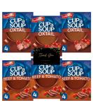 Cup A Soup Bundle with Oxtail Soup (12 Sachets) and Beef & Tomato Soup (12 Sachets) | 6 Packs / 24Sevings - Buy Online on SooperMarket.com