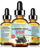 Belgian Elderberry Seed Oil - 100% Pure Cold Pressed Carrier Oil for Face Skin Hair & Nails - Anti-Aging by Botanical Beauty | 1 Fl. Oz - Buy Online on SooperMarket.com