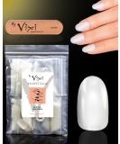 By Vixi 600 SHORT OVAL NAIL SET with PREP FILE 10 Sizes Opaque Express Full Cover False Fingernail Extensions for Salon Professionals & Home Use Oval Short - Buy Online on SooperMarket.com