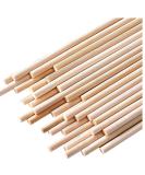 25PCS Dowel Rods Wood Sticks Wooden Dowel Rods - 1/4 x 12 Inch Unfinished Bamboo Sticks - for Crafts and DIYers 1/4 x 12 25 - Buy Online on SooperMarket.com