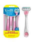 Gillette Venus Sensitive Disposable Razors for Women with Sensitive Skin, Delivers Close Shave with Comfort, 6 Count (Pack of 1) 6 Razors - Buy Online on SooperMarket.com