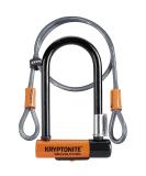 Kryptonite Evolution Mini-7 Bike U-Lock with Cable, Heavy Duty Anti-Theft Bicycle U Lock, 13mm Shackle and 10mm x4ft Length Security Cable with Mounting Bracket and Keys Mini_7_w_cable - Buy Online on SooperMarket.com