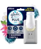 Glade PlugIn Plus Air Freshener Starter Kit, Scented Oil for Home and Bathroom, Aqua Waves, 0.67 Fl Oz, 1 Warmer + 1 Refill Aqua Waves 1 Count (Pack of 1) - Buy Online on SooperMarket.com
