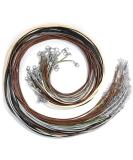 Paxcoo 50Pcs Necklace Cord with Clasp - 24 Inch Waxed Cotton Cord for Jewelry Making Supplies - Buy Online on SooperMarket.com
