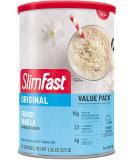 SlimFast Meal Replacement Powder, Original French Vanilla, Weight Loss Shake Mix, 10g of Protein, 22 Servings - Buy Online on SooperMarket.com