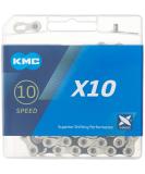 KMC X10-116L, NP/BK 10 Speed Bicycle Chain Silver - Buy Online on SooperMarket.com
