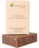 Aspen Kay Naturals Handmade Oatmeal Soap Bar for Face & Body  Made with Organic Raw Honey, Goats Milk, Organic Shea Butter - Exfoliating Soap  For All Skin Types - Made in the USA 4.5 oz 1 Pack - Buy Online on SooperMarket.com