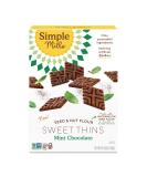 Simple Mills Sweet Thins Cookies - Mint Chocolate Flavor | Gluten-Free, Paleo Friendly Seed and Nut Flour | Healthy Snacks - 4.25 Ounce - Buy Online on SooperMarket.com