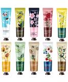 10 Pack Natural Plant Fragrance Hand Cream for Dry Hands, Moisturizing Hand Care Cream Travel Gift Set With Natural Shea Butter And Aloe For Men And Women,Travel Size Hand Lotion-30ml - Buy Online on SooperMarket.com