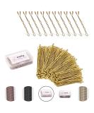 Enselling Hair Grips Pack of 150-5cm - Crimped Blonde Bobby Pins for Women Girls and Hairdressing Salons -Perfect for Thick Thin & Curly Hair Styling - Reusable Box (Golden Pack of 150) - Buy Online on SooperMarket.com