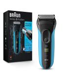 Braun Electric Series 3 Razor with Precision Trimmer, Rechargeable, Wet & Dry Foil Shaver for Men, Blue/Black, 4 Piece - Buy Online on SooperMarket.com