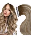 Shop Laavoo Real Hair Extensions - Tape-In Balayage & Ombre Platinum Blonde - 50g 20pcs 50cm - Buy Online on SooperMarket.com