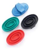 Lincoln Rubber Curry Comb - Horse & Pony Grooming - Blue - Buy Online on SooperMarket.com