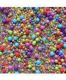 Rainbow pride orange pink yellow blue green 100s & 1000s sprinkles for summer pearls chocolate balls edible cupcake cake toppers biscuits decoration 100s 1000s bright birthday party baking Pi ata - Buy Online on SooperMarket.com