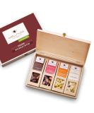 Wellnut Christmas Box | 4 Premium Nut & Chocolate Snacks in Birch Wood Gift Box | Perfect for Family & Friends | Additive-Free Treats - Buy Online on SooperMarket.com
