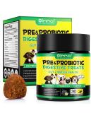 Oimmal Probiotics for Dogs Gut Health - 30pc Digestive Treats for Dog Support Seasonal Allergies Itchy Ears Dog Probiotic Supplement Soft Chews Improve Pet Immune System Dogs - Duck Flavour - Buy Online on SooperMarket.com