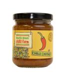 South Devon Chilli Farm Chilli Chutney | Traditional Chutney with a Mild Chilli Heat - Ideal for Cheese & Crackers & Sandwiches - Made with Fresh Chillies - Gluten Free Vegan Friendly 220g Jar - Buy Online on SooperMarket.com