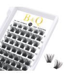 Lash Clusters DIY Eyelash Extensions 72 Clusters Lashes C D Curl B&Q LASH Mega Volume Individual Lashes Eyelash Clusters Extensions Wispy Lashes Cluster DIY at Home (NM-D-8-16MIX) B 02 D-8-16 MIX - Buy Online on SooperMarket.com