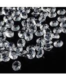 OUTUXED 1000pcs 0.4inch Clear Diamonds Crystals Acrylic Gems Wedding Table Scattering Gemstones Christmas Party Decorations Bridal Shower Vase Fillers - Buy Online on SooperMarket.com