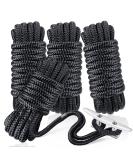Dock Lines & Ropes Boat Accessories - 4 Pack 3/8" x 15' Double Braided Nylon Dock Lines with 12 Loop Excellent 5800 lbs Breaking Strength Marine Rope for Kayak Pontoon Boats up to 30ft Boating Gifts 3/8"x15' 4Pack - Buy Online on SooperMarket.com