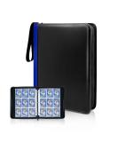 CLOVERCAT Waterproof Trading Card Binder - 720 Double-Sided Pocket Album for Pokmon, Yugioh, MTG and Other TCG - Expandable Display Holder (Dark Blue Edge, Black) - Buy Online on SooperMarket.com