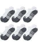 BERING Kids' Athletic Ankle Socks 6 Pairs - White Low Cut Tab for Youth Boys Girls (Large) - Buy Online on SooperMarket.com