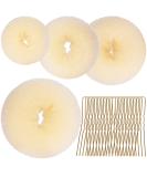 Hair Bun Shaper Set,Teenitor 4 Hair Pcs Donut Bun Maker(Extra-large, Large, Medium, Small) with Large Bobby Pins Blonde 20pcs, Doughnuts Ring Styler Maker A-Blonde - Buy Online on SooperMarket.com