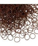1000 Dark Brown Mini Rubber Bands for Kids' Hair Braids - Soft Elastic Hair Accessories - Buy Online on SooperMarket.com