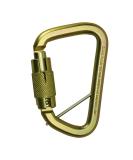 Fusion Tacoma D-Shaped Triple Lock Alloy Steel Carabiner - Gold | Heavy-Duty Climbing Gear - Buy Online on SooperMarket.com