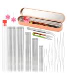 58 Pcs Beading Needles Set,50 Pcs Long Straight Beading Thread Needles, 8 Pcs Big Eye Beading Needles with Threader, Needle Bottle, Yarn Scissors,Tweezers for Bracelets and Jewelry Making - Buy Online on SooperMarket.com